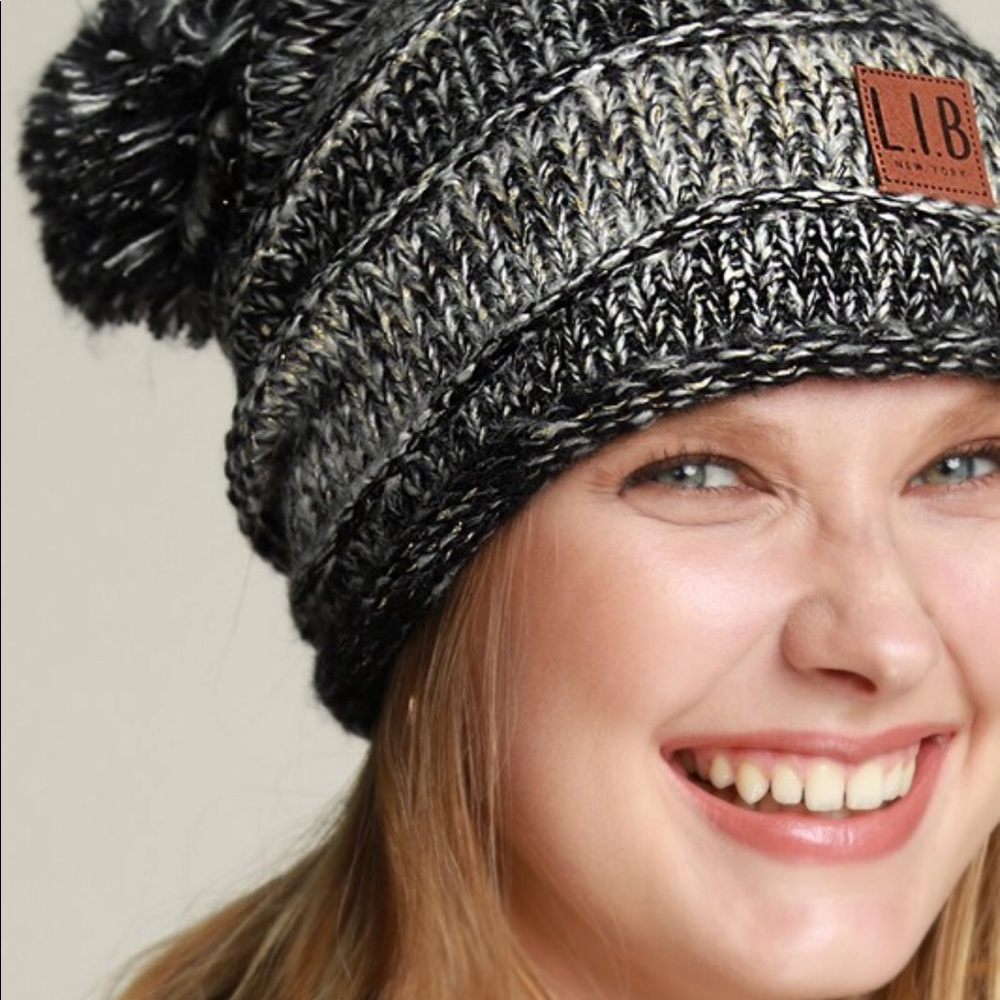 Pom Pom Knit Beanie - Picture 3 of 7